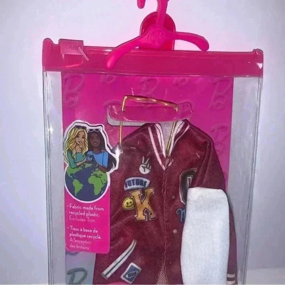 Barbie Clothes & Accessories for Ken Doll With Varsity Jacket, Shorts - Picture 4 of 12